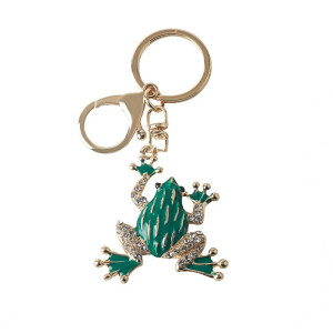 Sparkling Crystal Frog Keychain – Cute Nature-Inspired Gift