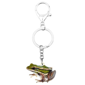 Realistic Frog Keychain | Cute Resin Nature Accessory Gift