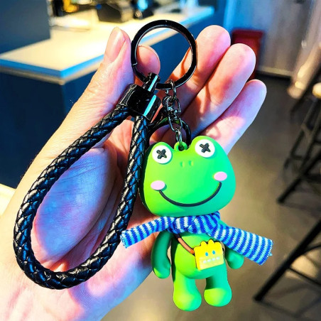 Cute Adventure Frog Keychain | Unique Bag Charm Gift Idea