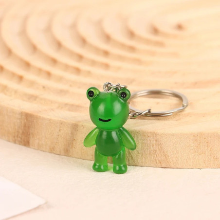 Glow in the Dark Frog Keychain | Cute Frog Lover Gift Idea