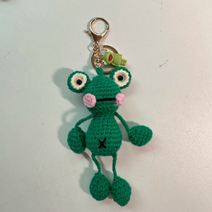 Funny Frog Keychain | Handmade Crochet - 5 Unique Styles