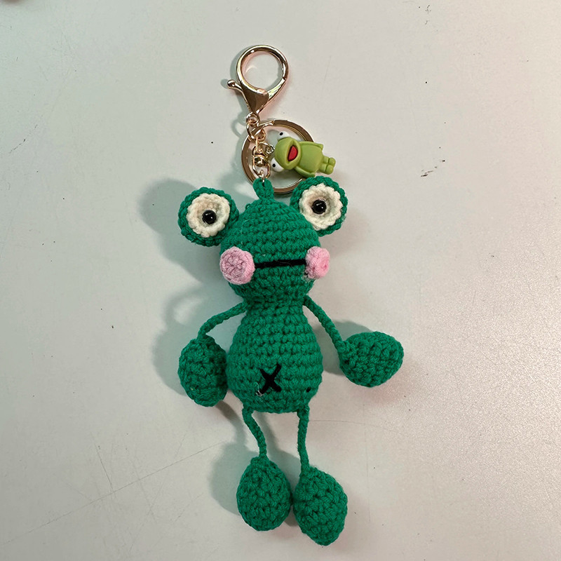 Funny Frog Keychain | Handmade Crochet - 5 Unique Styles