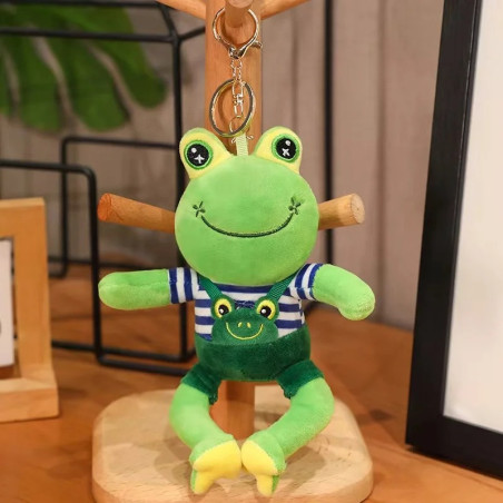 Bohemian Frog Plush Keychain