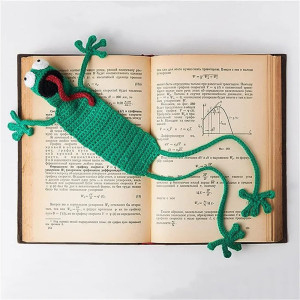 Handmade Knitted Frog Bookmark - Funny & Cute Gift Idea