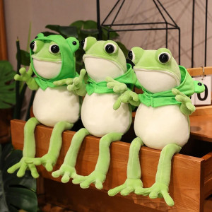 Giant Frog Plush with Hoodie | Cute Soft Stuffed Animal Gift