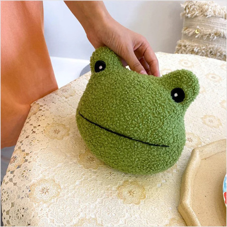 Cute Frog Head Plush Bag – Unique Crossbody Purse Gift