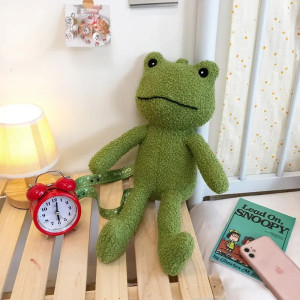 Cute Full-Body Plush Frog Bag | Unique Frog Purse Gift Idea