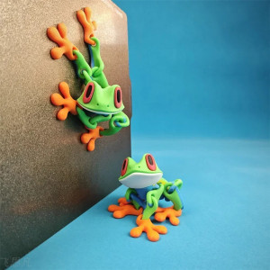 Cute Magnetic Articulated Frog | 3D Printed Fidget Toy