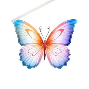 Cute "Lovely Butterfly" Vinyl Sticker | Colorful Decal for Laptops