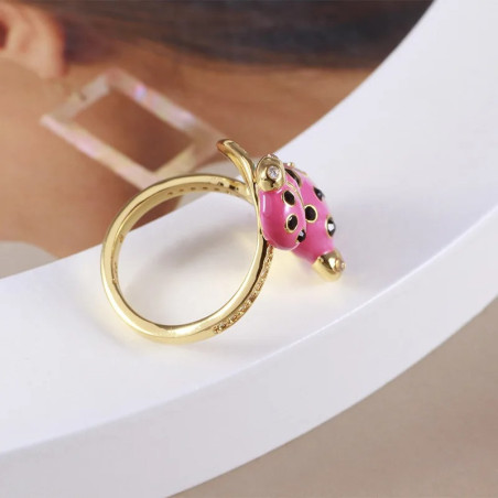 Charming Garden Ladybug Ring | Cute 925 Silver Jewelry Gift