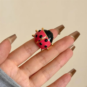 Cute Ladybug Ring - Sparkling Dew