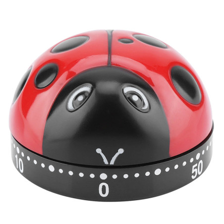 Cute Ladybug Kitchen Timer | 60-Minute Mechanical Timer