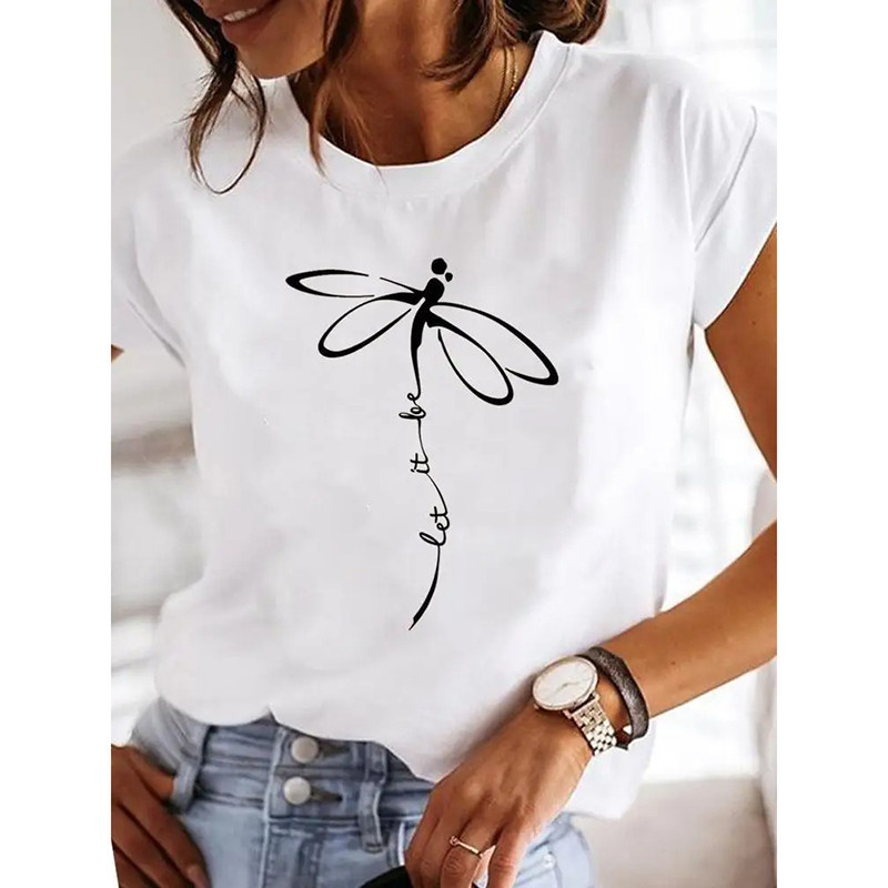 Unique Let It Be Dragonfly T-Shirt