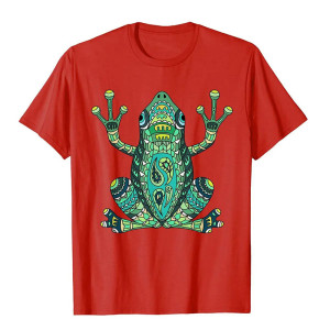 Tribal Frog Totem T-Shirt | Cute Spiritual Nature Tee Gift