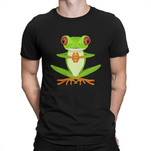 Zen Frog Yoga T-Shirt | Funny Blessed Meditation Tee