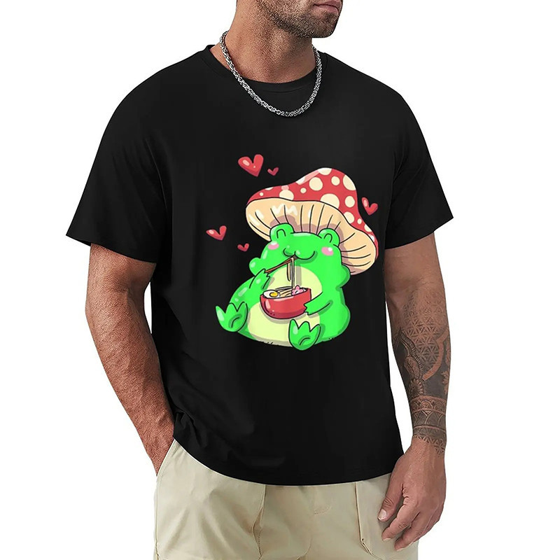 Cute Frog Ramen Mushroom T-Shirt