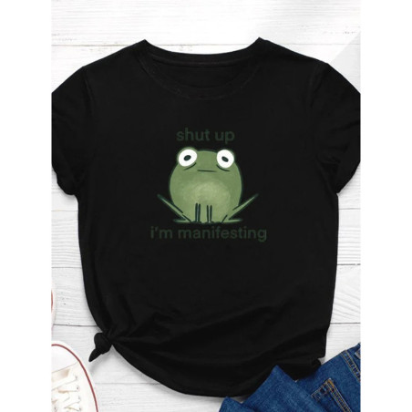 Funny 'I'm Manifesting' Frog T-Shirt | Cute Spiritual Tee - 8 Colors