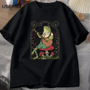 Frog Musician T-Shirt "Bohemian Stroll" - 9 Colors !
