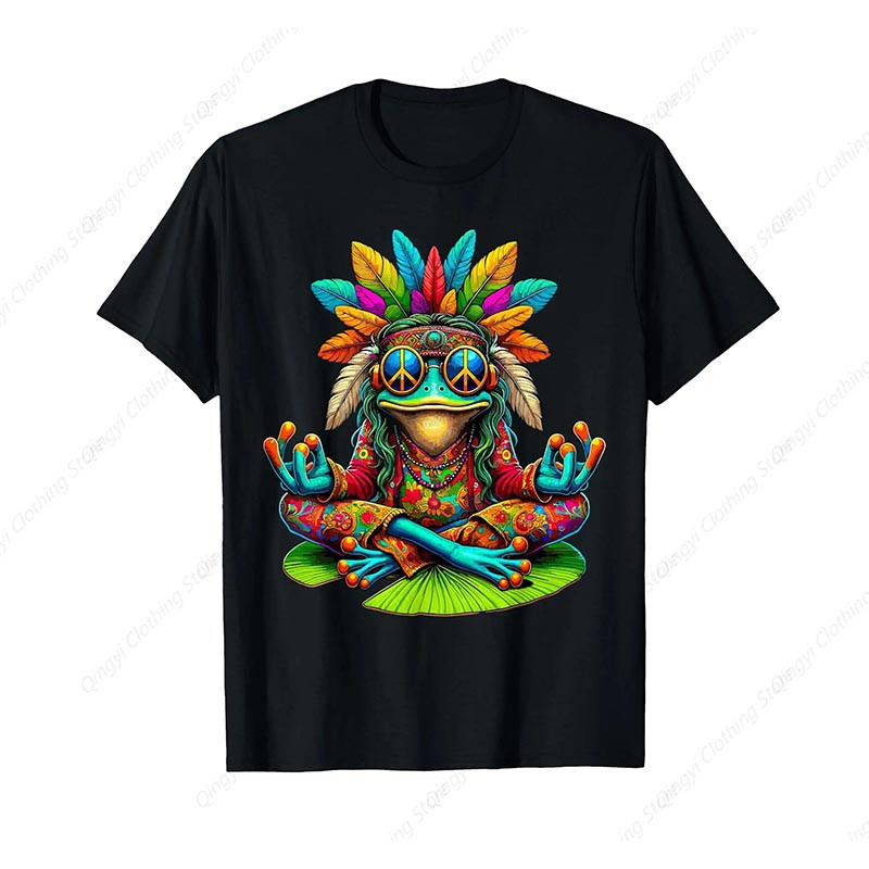 Psychedelic Groove Frog T-Shirt | Cute Boho Hippie Tee