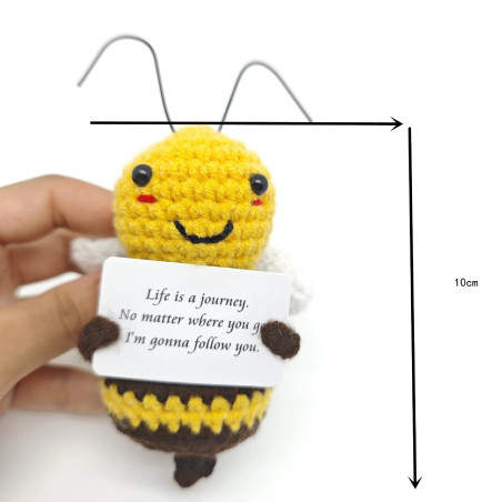 Handmade Crochet Bee "Life is a Journey" | Cute Unique Gift