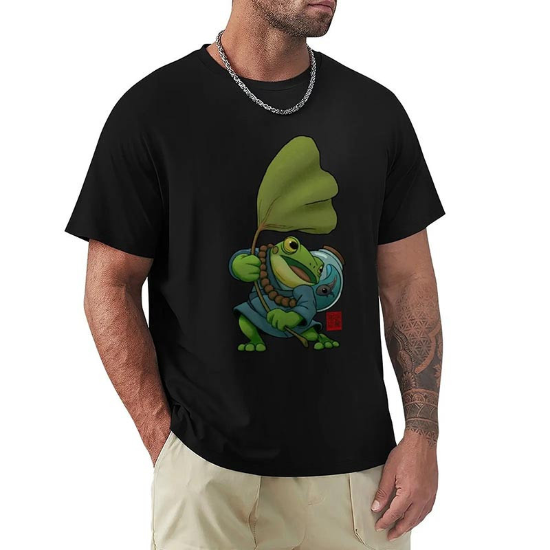Zenji the Japanese Zen Monk Frog T-Shirt 🐸