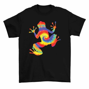 Psychedelic Frog T-Shirt | Cute Tie-Dye Graphic Tee