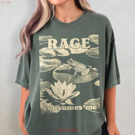 Funny 'Rage Consumes Me' Frog Tee | Cute Vintage Gift Idea