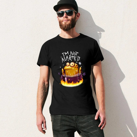 Funny Boiling Frog T-Shirt 'I'm Not Alarmed'