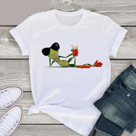 Funny Chilling Frog T-Shirt | Cute Relaxing Frog Tee Gift