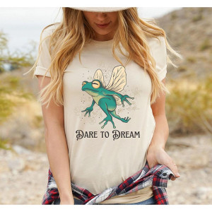 Cute Winged Frog T-Shirt | Dare to Dream Fairycore Tee
