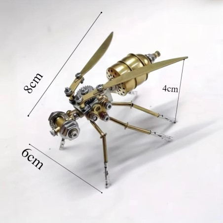 Mecha'Wasp 3D Metal Puzzle - Unique DIY Steampunk Gift