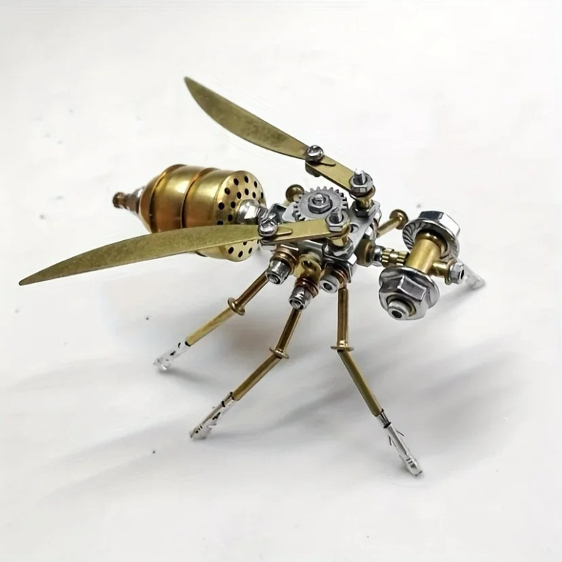 Mecha'Wasp 3D Metal Puzzle - Unique DIY Steampunk Gift