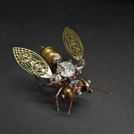 Steampunk Bee 3D Metal Puzzle – DIY Celestial Gear Sculpture