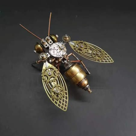 Steampunk Bee 3D Metal Puzzle – DIY Celestial Gear Sculpture