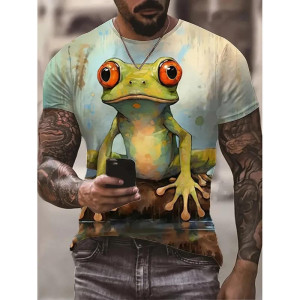 Hypnotic Frog Pop Art T-Shirt | Unique & Vibrant Design