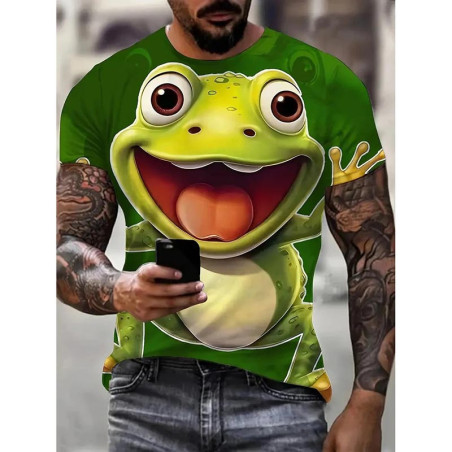 Funny Frog T-Shirt - Big Smile Graphic Tee