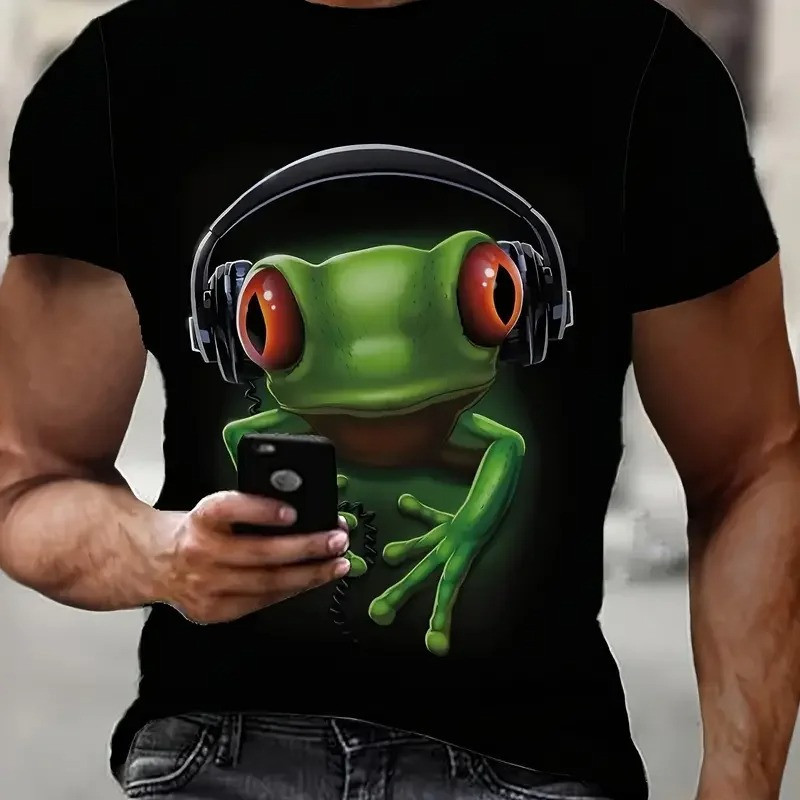 Electro Frog DJ T-Shirt | Funny Swamp Vibe Graphic Tee