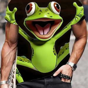 Wild Frog T-Shirt – Funny & Energetic | 2 Pop Colors