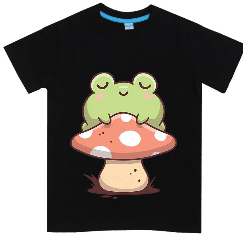 Kids Dreamy Frog T-Shirt – Cute Kawaii Nature Design | 8 Colors