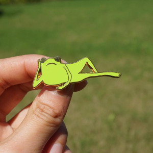 Sassy Frog Enamel Pin | Cute & Funny Froggy Attitude Gift