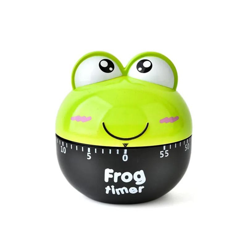Cute Frog Kitchen Timer | Funny 60-Minute Mechanical Timer