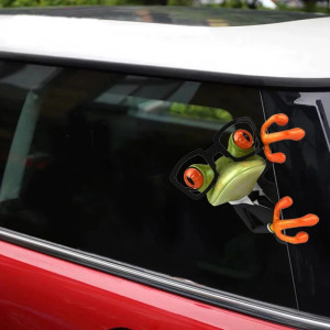 Mischievous Frog Sticker | Funny Car, Laptop & Moto Decal
