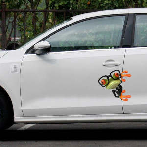 Mischievous Frog Sticker | Funny Car, Laptop & Moto Decal