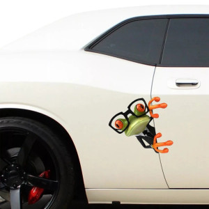 Mischievous Frog Sticker | Funny Car, Laptop & Moto Decal