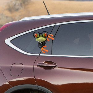 Mischievous Frog Sticker | Funny Car, Laptop & Moto Decal