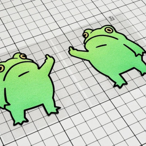 Funny Middle Finger Frog Sticker | Cute Sarcastic Vinyl Decal