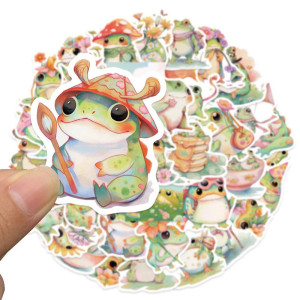 Cute Boho Frog Stickers | Pastel Decals - Up to 50 Pcs