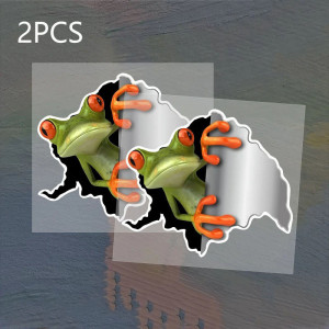 Funny 3D Frog Stickers | Set of 2 | Cute Car & Wall Decal