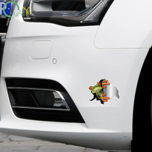 Funny 3D Frog Stickers | Set of 2 | Cute Car & Wall Decal