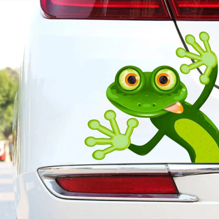 Funny Frog Sticker | Cute Waterproof Vinyl Decal for Cars